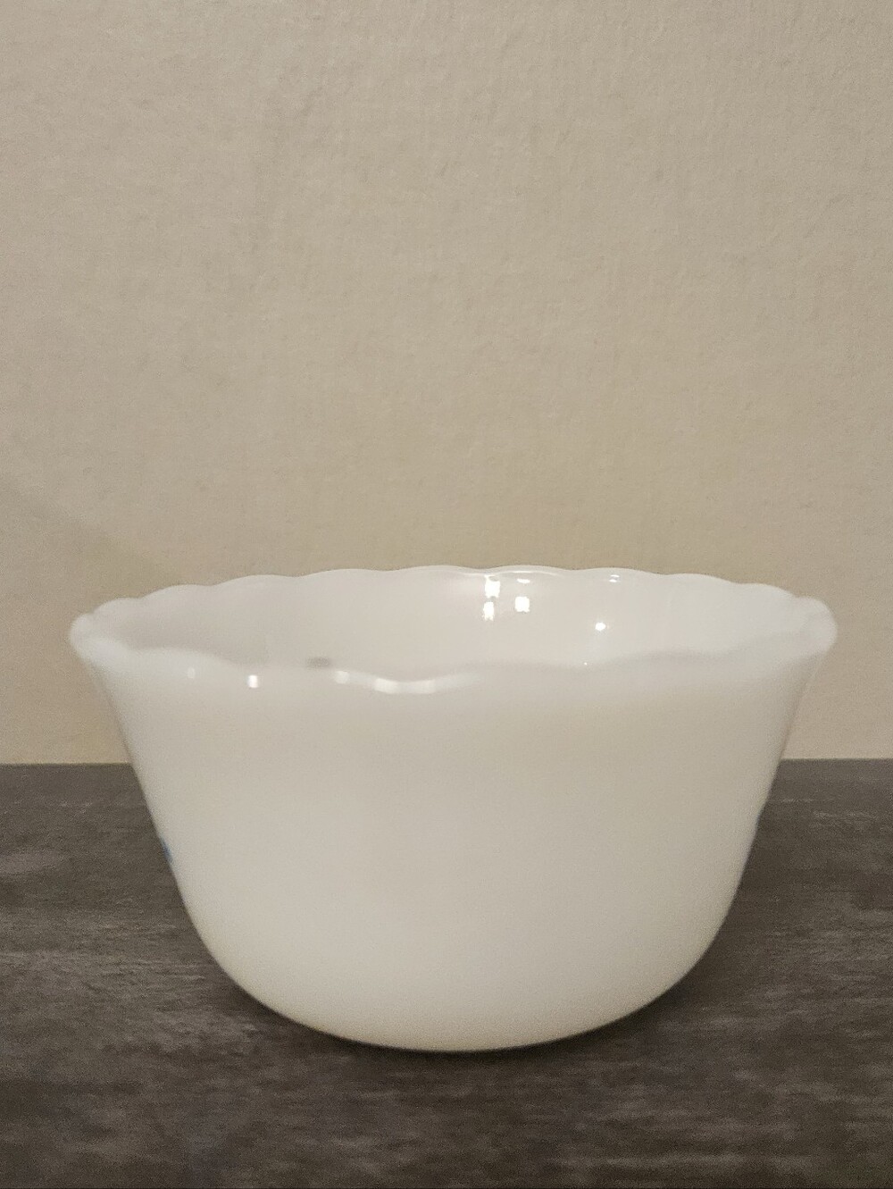 Vintage Fire King Swiss Chalet Milk Glass Ramekin / Custard Cup - Picture 2 of 5